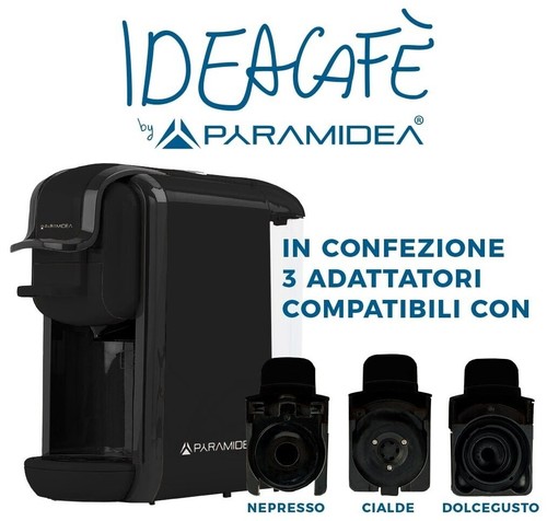 Macchina caffe nera 3in1 - nera,